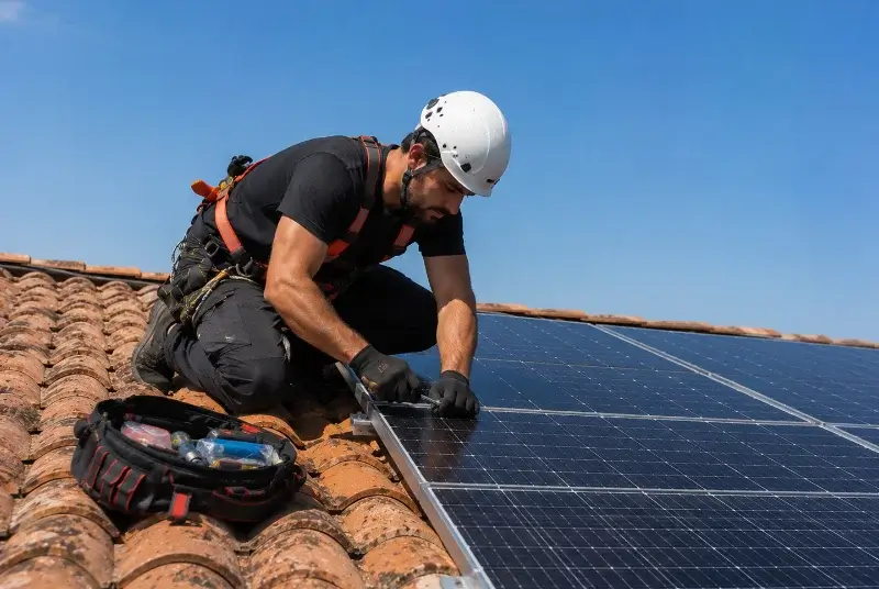 Maintenance et monitoring de panneaux solaires à Lauzach